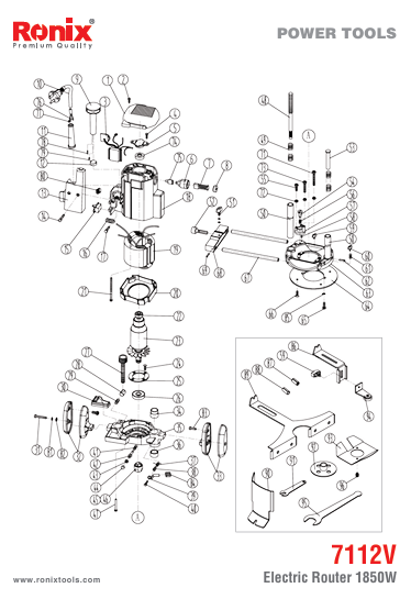 قطعات اور فرز رونیکس مدل 7112v قطعات اور فرز رونیکس مدل 7112v