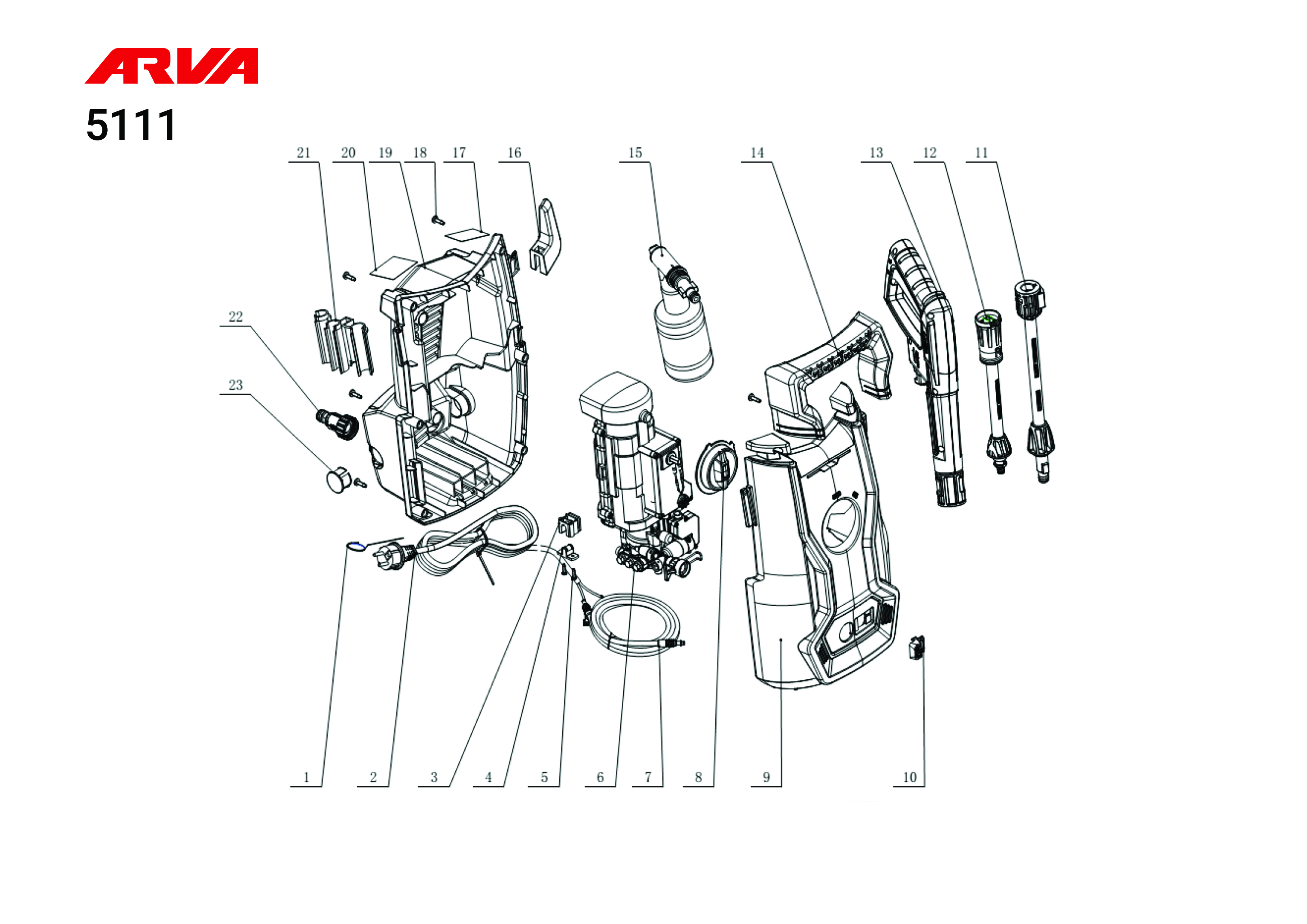 قطعات کارواش مدل 5111
