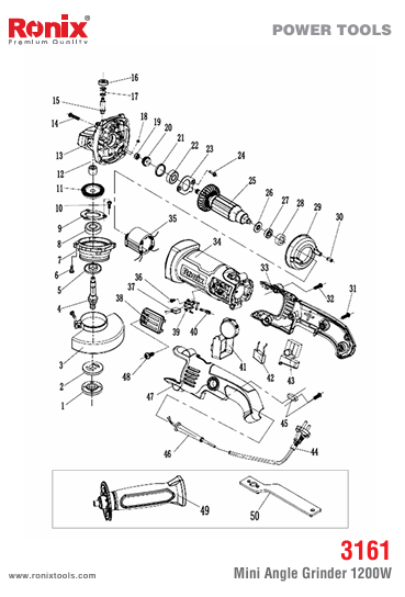 قطعات مینی فرز رونیکس مدل 3161 قطعات مینی فرز رونیکس مدل 3161