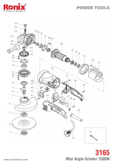 قطعات مینی فرز رونیکس مدل 3165