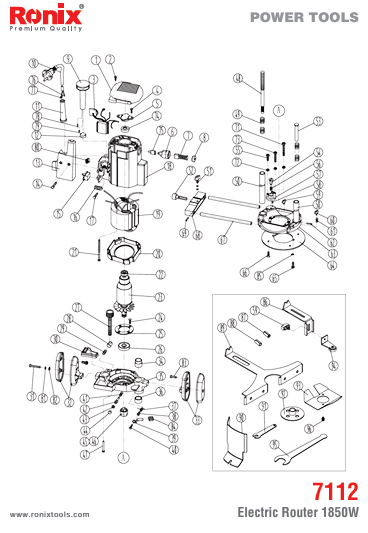 قطعات اور فرز رونیکس مدل 7112 قطعات اور فرز رونیکس مدل 7112