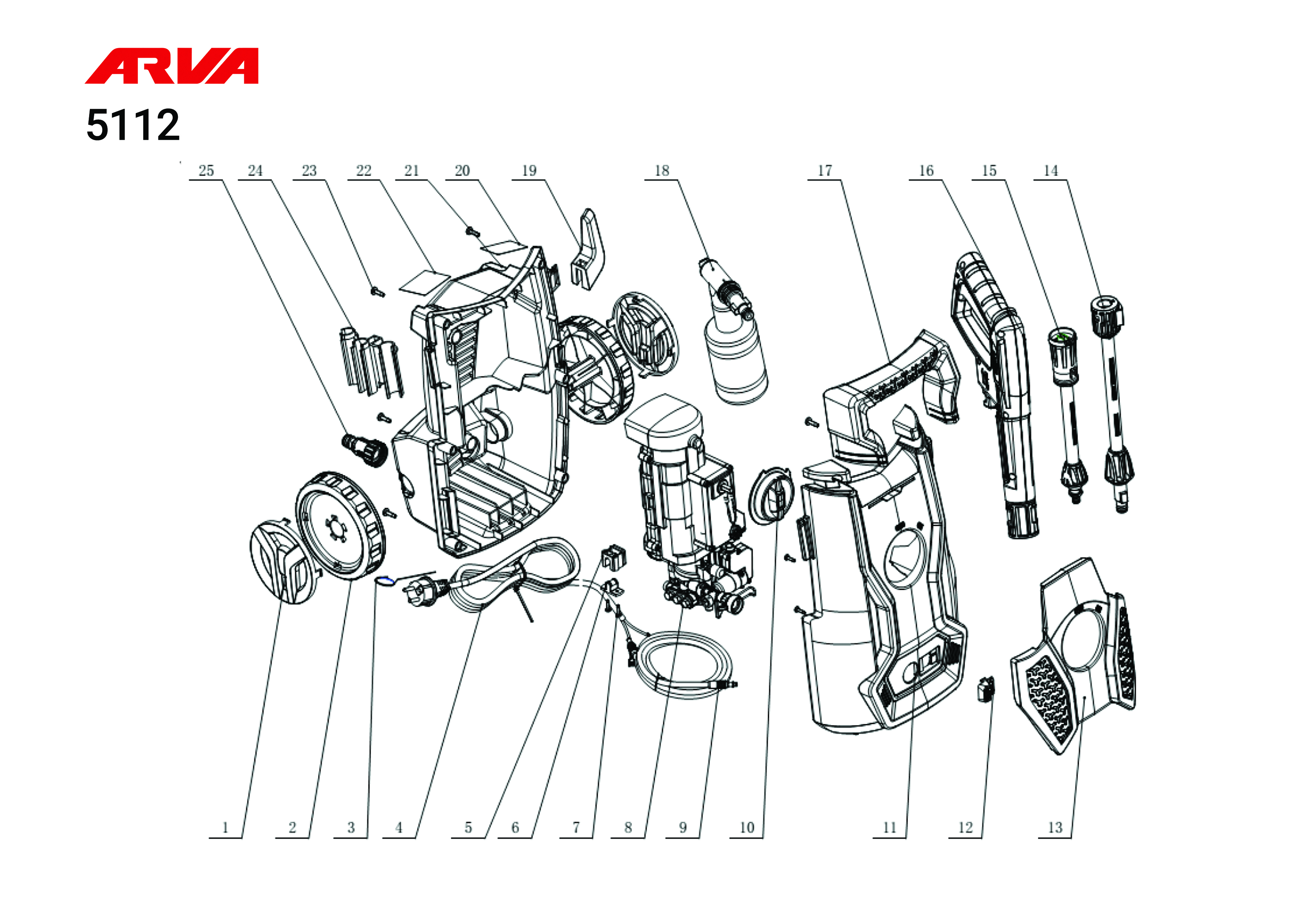 قطعات کارواش مدل 5112