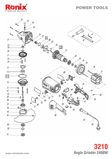 قطعات فرز اهنگری رونیکس 3210 قطعات فرز اهنگری رونیکس 3210