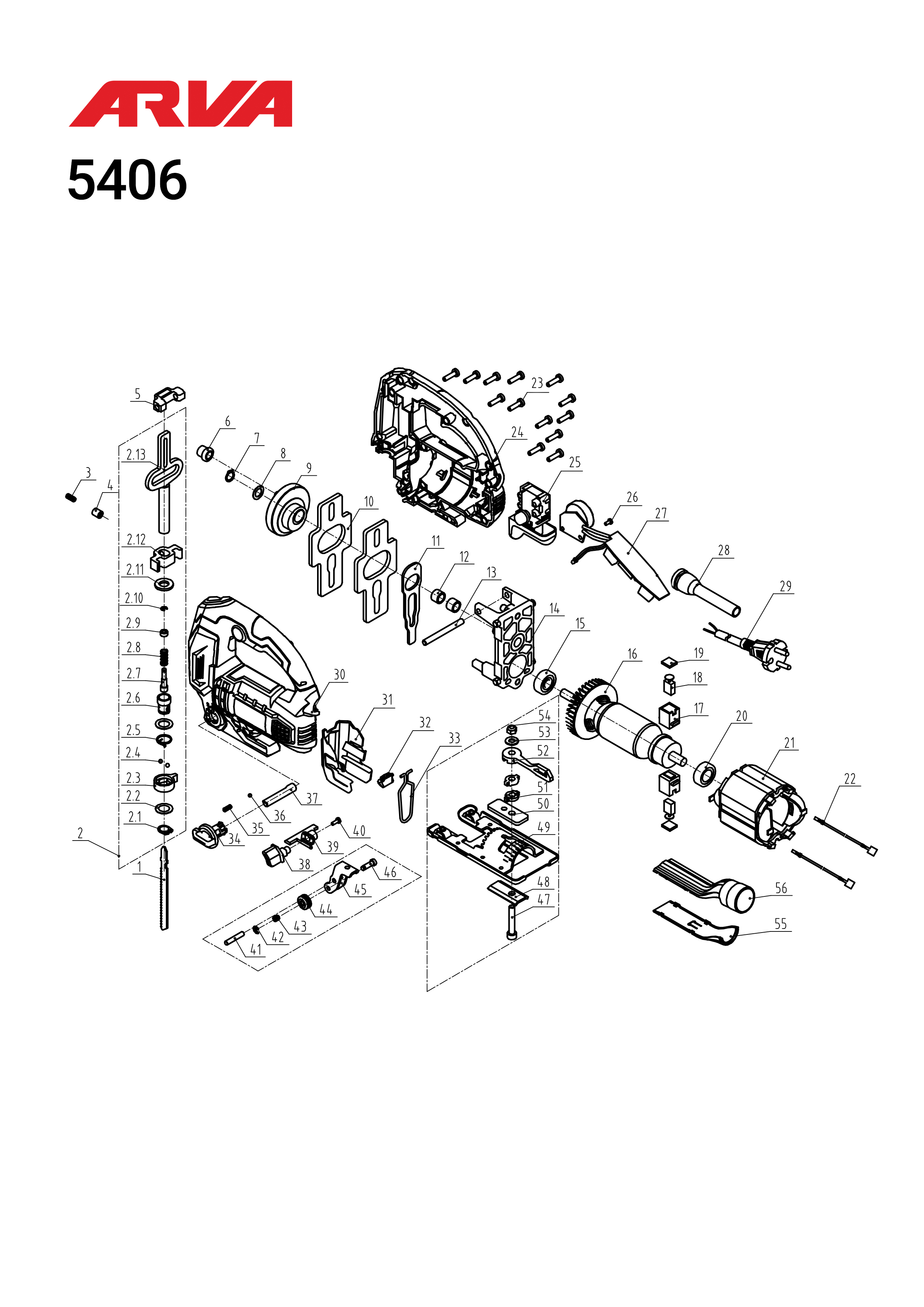 قطعات عمود بر اروا مدل 5406 قطعات عمود بر اروا مدل 5406