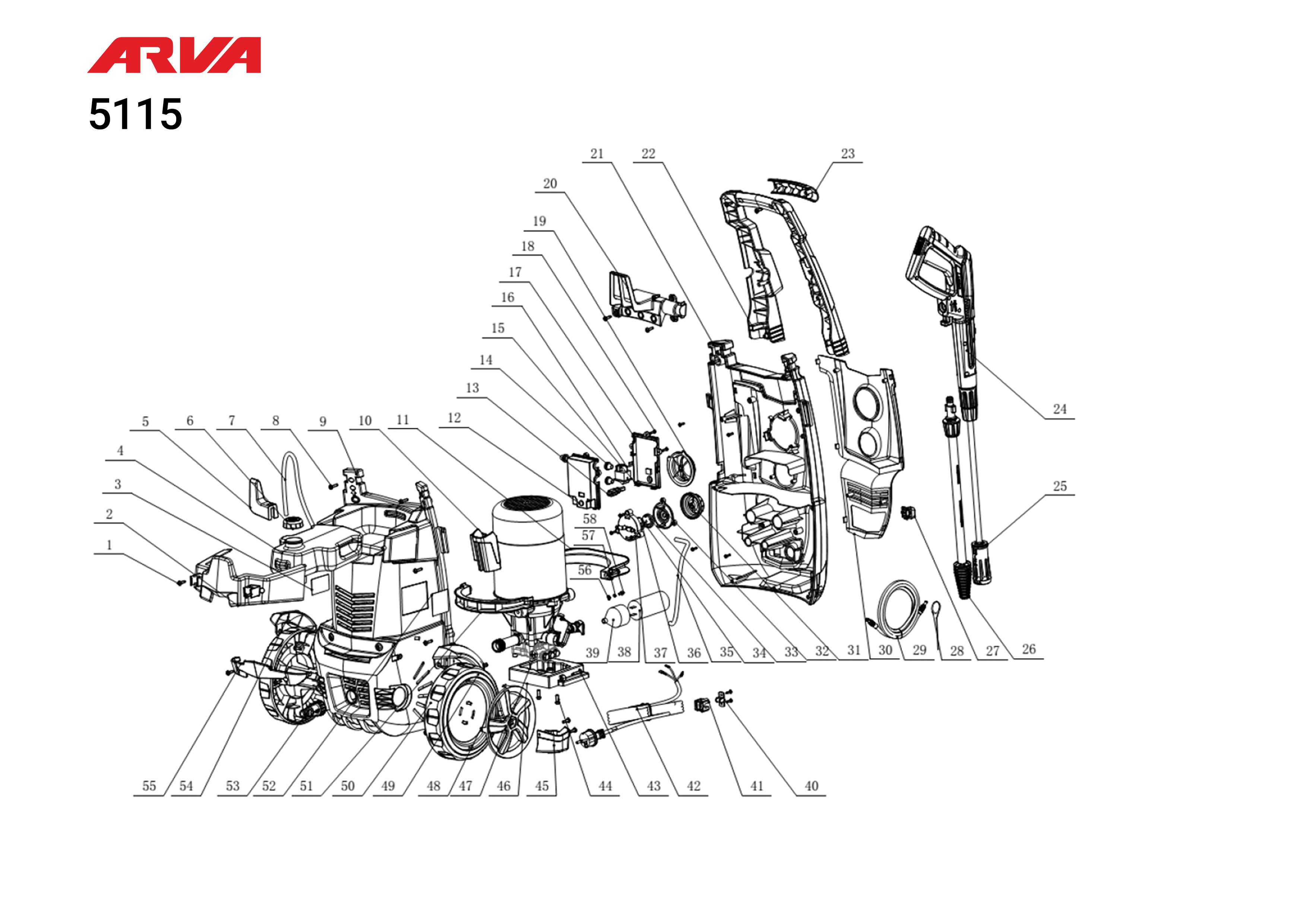 قطعات کارواش مدل 5115