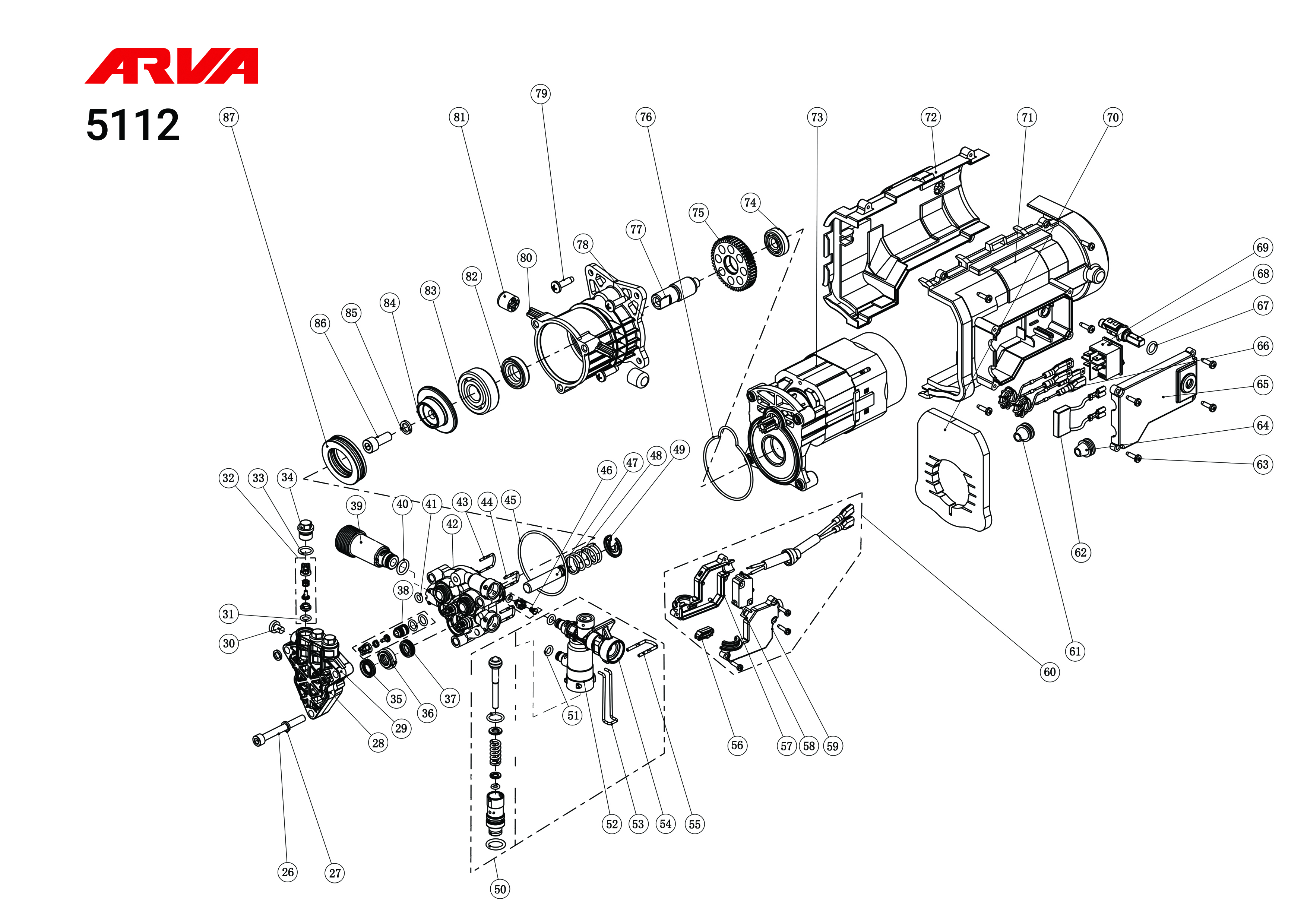 قطعات کارواش مدل 5112