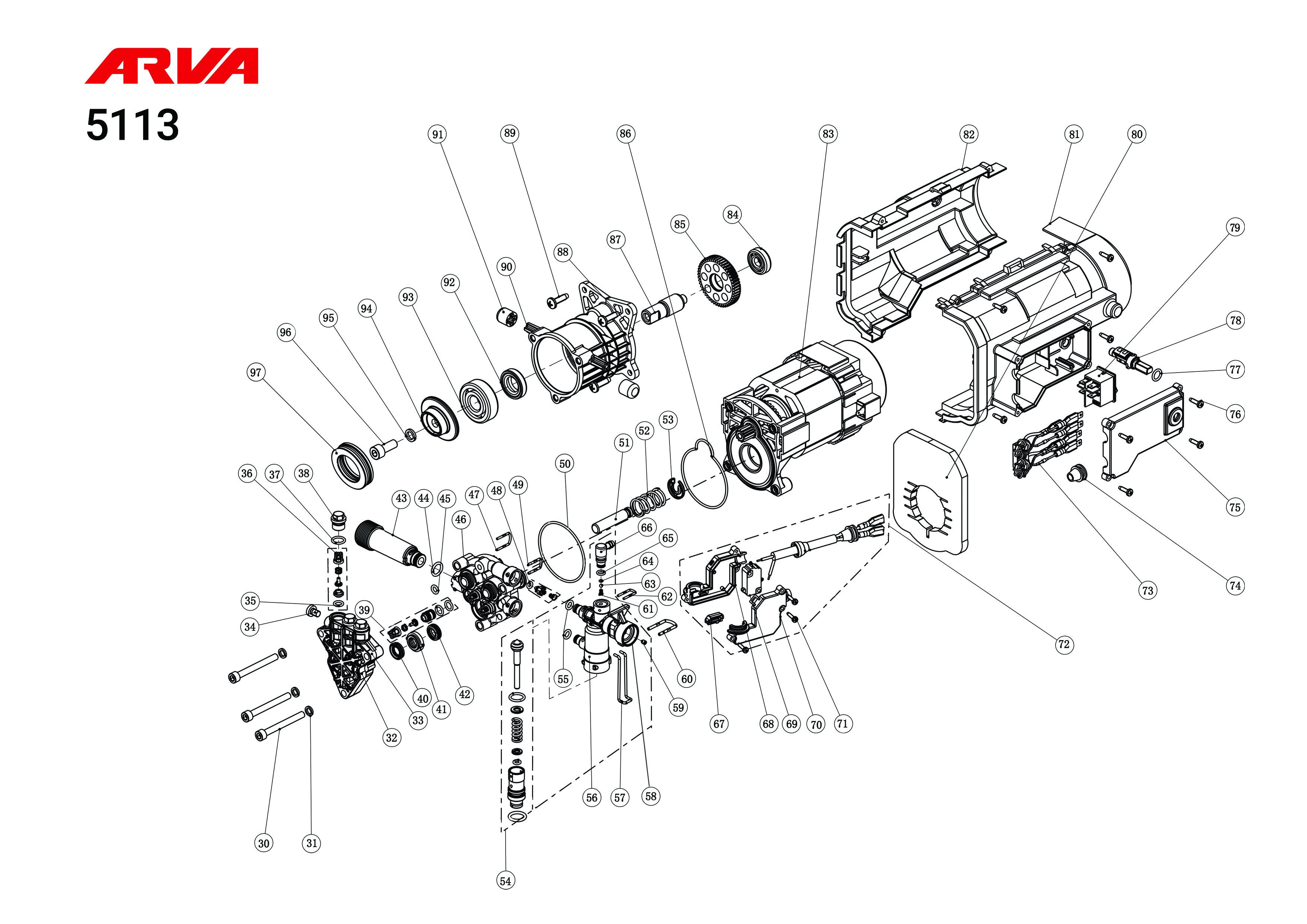 قطعات کارواش مدل 5113