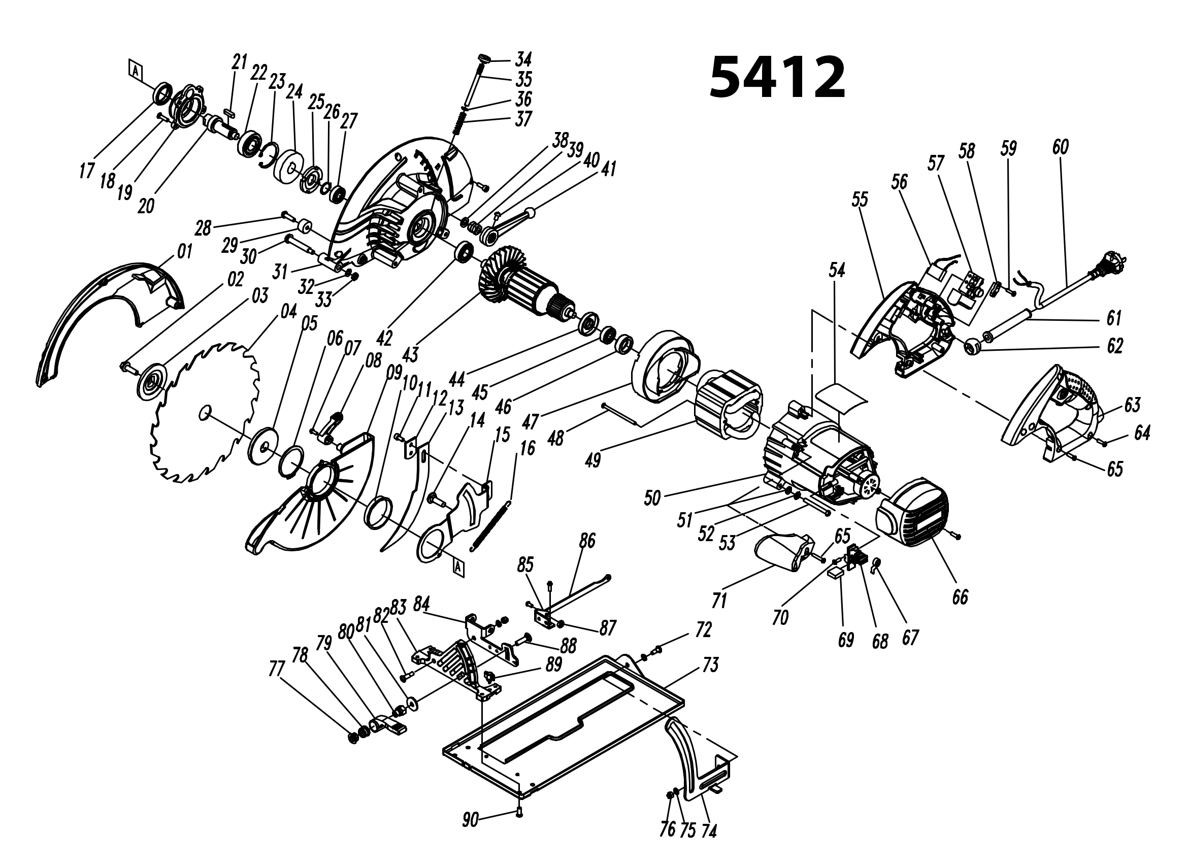 قطعات عمود بر اروا مدل 5412 قطعات عمود بر اروا مدل 5412